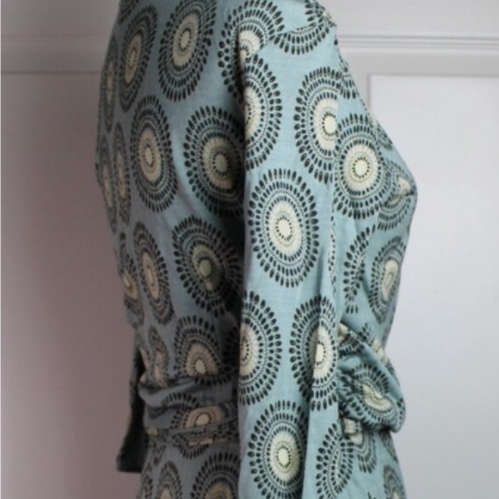 Ann Taylor Midi Wrap Patterned Dress